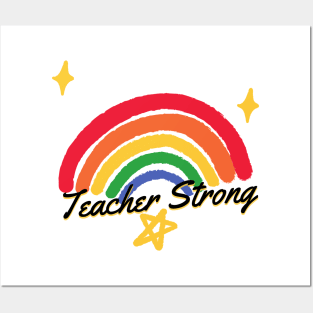 Teacher Strong Back To School In Kindergarten Posters and Art